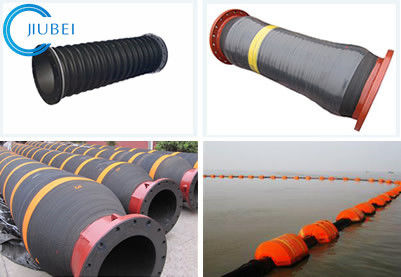 Flexibele het Uitbaggeren van het de Lossingszand van de Slangbaggermachine de Modder Hydraulische Rubberslang 10inch 11.8M
