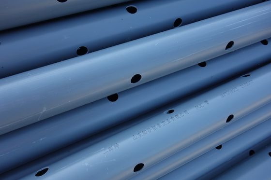 Hoogdruk UPVC geperforeerd 2 inch 4 inch PVC druppelrijspijp Prijzen