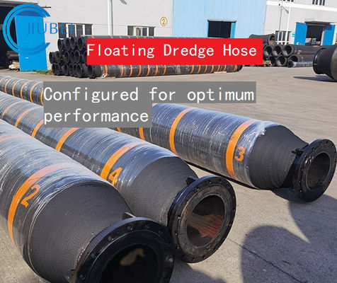 Flexibele het Uitbaggeren van het de Lossingszand van de Slangbaggermachine de Modder Hydraulische Rubberslang 10inch 11.8M