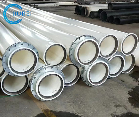 10 de duim voorzag Hdpe Baggermachinepijp met de Baggermachine van de Snijderszuiging van een flens