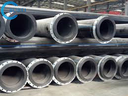Zandbaggermachine 800mm Hdpe Waterpijp met de Lijn Marine Shipyard van de Flensadapter