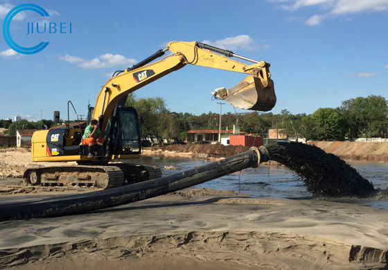 Zandbaggermachine 800mm Hdpe Waterpijp met de Lijn Marine Shipyard van de Flensadapter