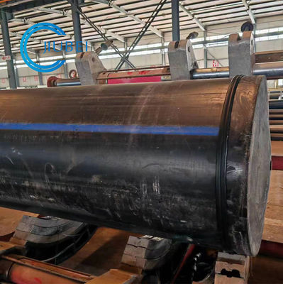 Hoog - dichtheid Schuim Gevulde het Uitbaggeren HDPE Pijp DN900 als het Uitbaggeren van Materiaal Drijvend Dok