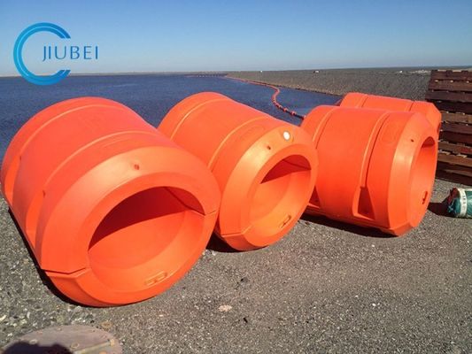 Oranje/Gele Cilindrische HDPE Pijp Floater DN1100 voor Baggermachinepijpleidingen