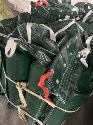Kettingen geïnstalleerd Silt Curtain Anti Corrosion Flame Retardant