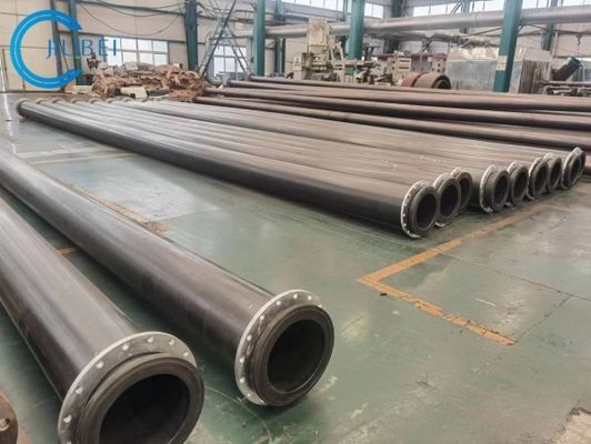 Extruderend UHMWPE-buis met stalen flenzen glad oppervlak en werkdruk van 0,25-2,5 MPa