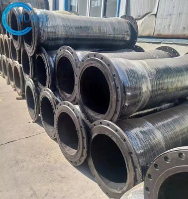 Temperatuurbereik -40°F tot 180°F Rubberen ontladingsslang 500 Psi Synthetisch voor zee-dredging