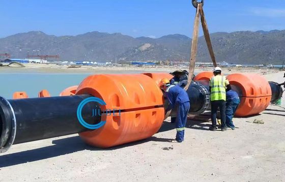 UV-bestendige zwevende Hdpe-pijp / Hdpe-pijpvlotter met uitstekende flexibiliteit en drijfkracht