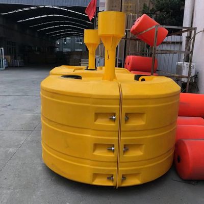 Hoge zichtbaarheid Gele/Rode/Groene Plastic Boei Schokbestendig 1550 mm brandpunthoogte