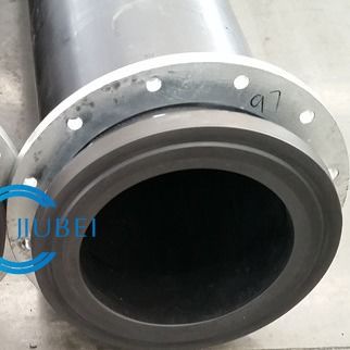 Extruderend UHMWPE-buis met stalen flenzen glad oppervlak en werkdruk van 0,25-2,5 MPa