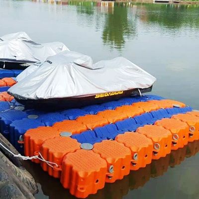 Stabiel met weinig onderhoud Zwart rechthoekig kunststofponton
