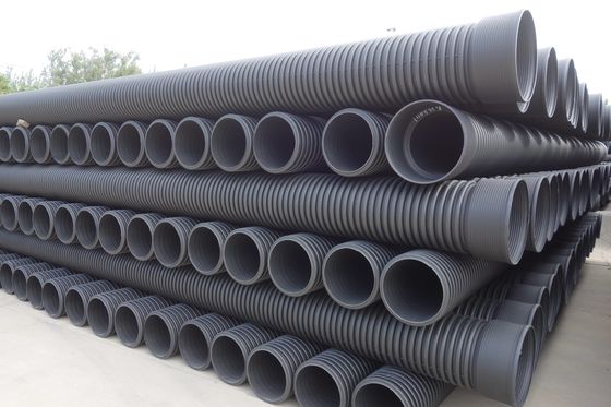 Op maat gemaakte dikte HDPE dubbelwandige gegolfde buis met hoge treksterkte