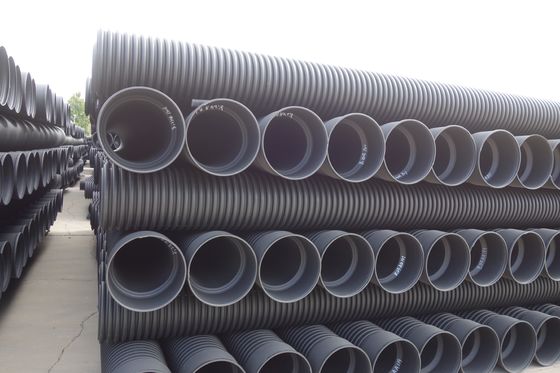Op maat gemaakte dikte HDPE dubbelwandige gegolfde buis met hoge treksterkte