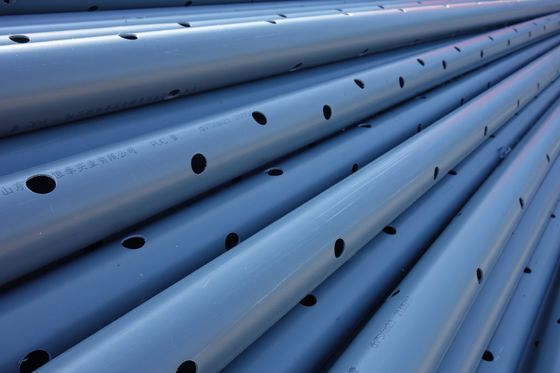 Hoogdruk UPVC geperforeerd 2 inch 4 inch PVC druppelrijspijp Prijzen