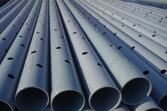 Hoogdruk UPVC geperforeerd 2 inch 4 inch PVC druppelrijspijp Prijzen