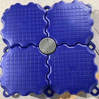 Versatile blauwe modulaire PE-ponton voor aanpasbare dokken