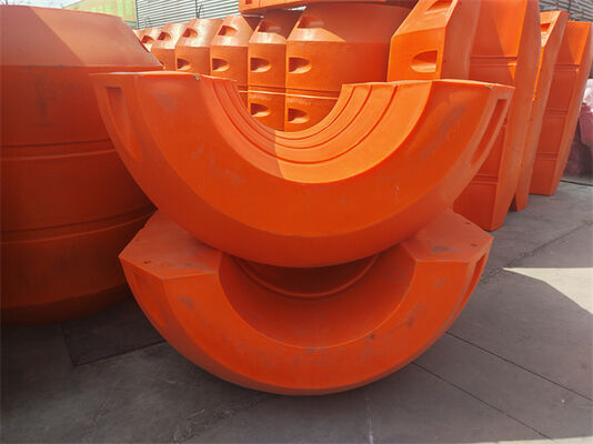 HDPE baggerpijp drijvers die drijfvermogen en ondersteuning bieden voor persslangen en pijpleidingen in diverse baggeromstandigheden